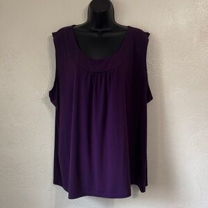 Susan Graver Deep Purple Tank Top